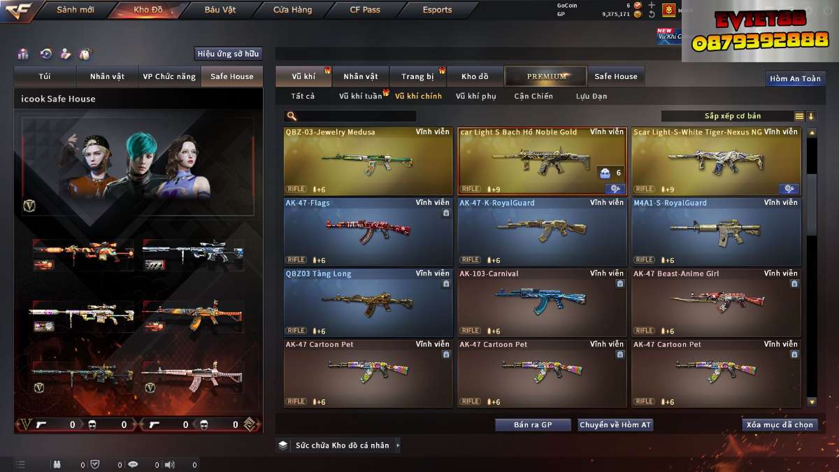 shop acc cf uy tin gia re
